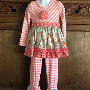 Adorable gingerbread Christmas outfit 4T